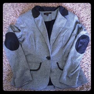 Black and white chevron blazer