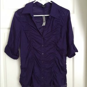 Purple button up shirt