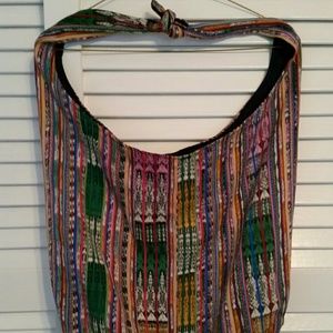 Tribal print large tote bag