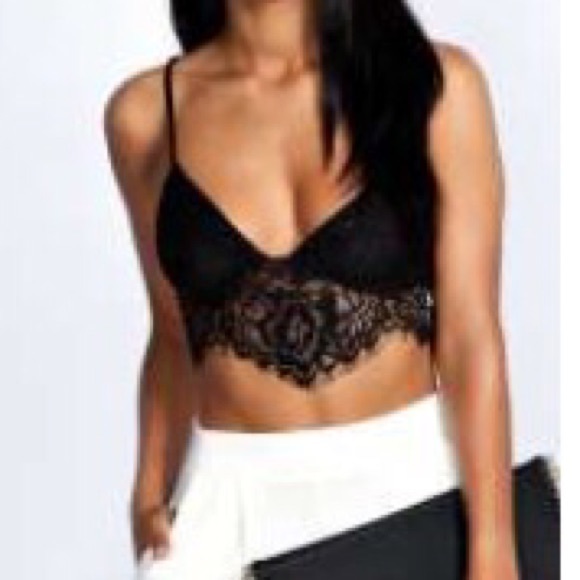 Black laced bralet!