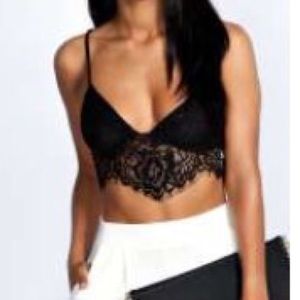 Black laced bralet!