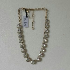 J.crew venus flytrap gold and crystal necklace nwt