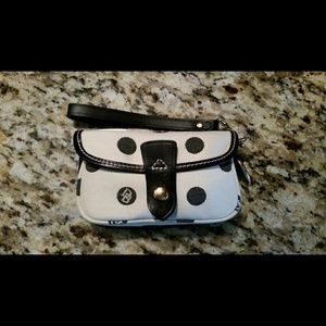 Dooney & Bourke polka dot wristlet
