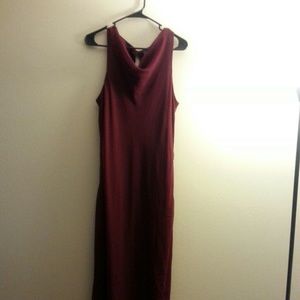 Wine colored dress