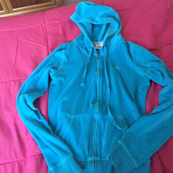 PINK blue full zip up jacket - Picture 1 of 4