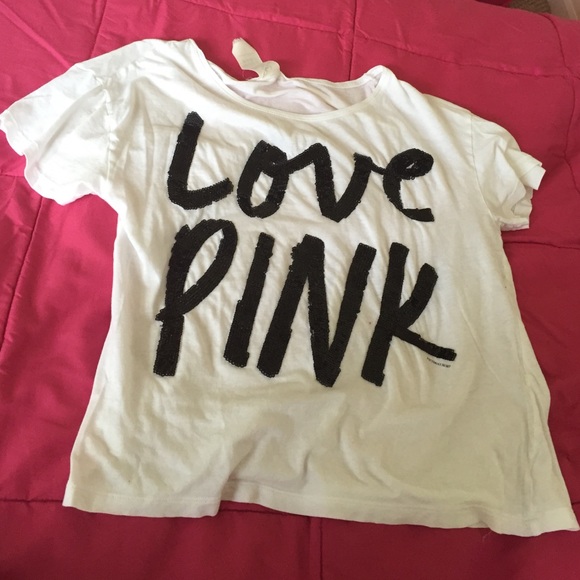 PINK white shirt