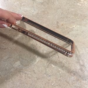 Rose gold crystal bumper for iPhone 5/ 5s