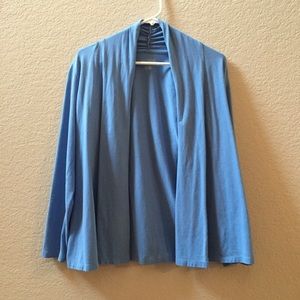 Light weight blue open cardigan