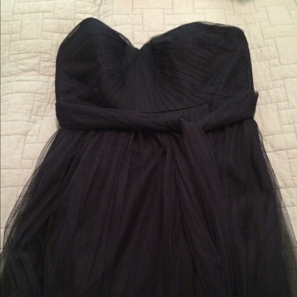 Jenny Yoo "Annabelle" floor length gown navy