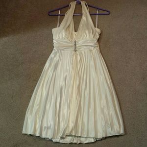 Cream halter dress