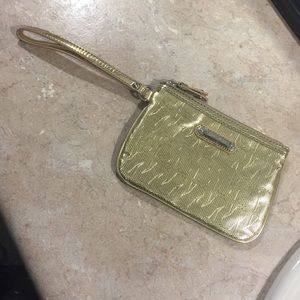 Nine West gold wristlet