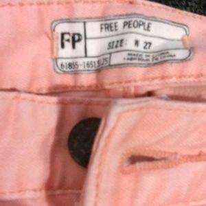 Free people Peach colored capris