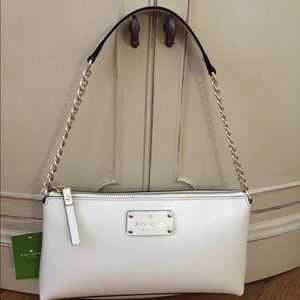 NWT Kate Spade Wellesley Byrd Bag in Porcelain.