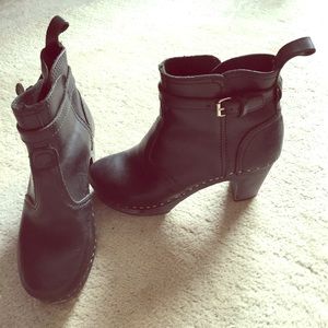 Sweedish Hasbeens Leather Booties