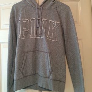 Grey hoodie from pink