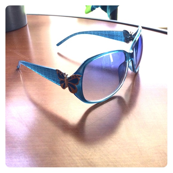 Blue Butterfly Sunglasses