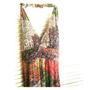 Long halter top dress