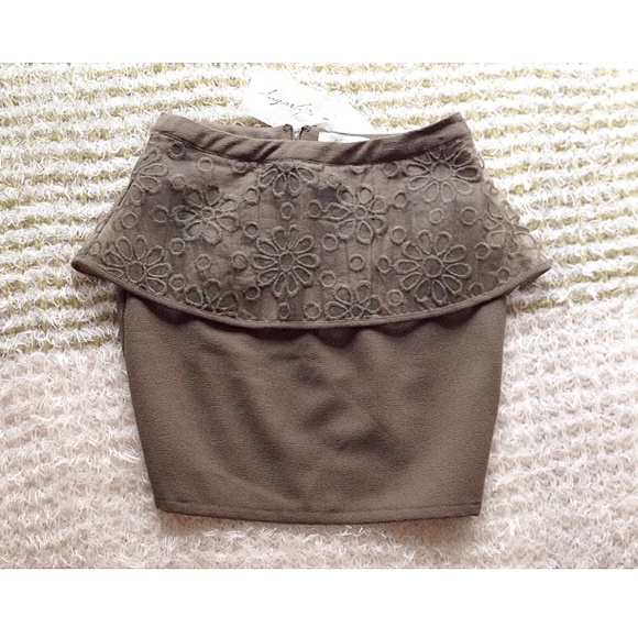 SUGARLIPS peplum skirt