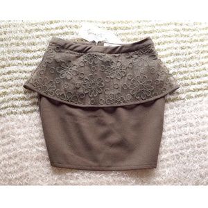 SUGARLIPS peplum skirt