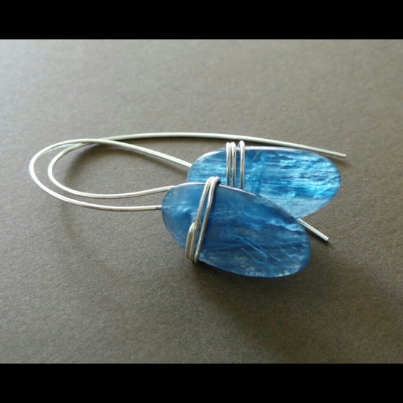 Kyanite Sterling Organic Earrings