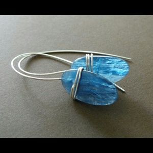 Kyanite Sterling Organic Earrings