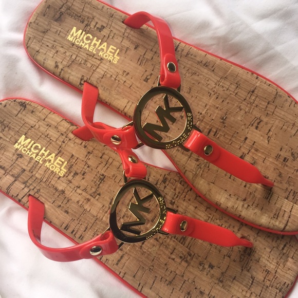 Michael Kors Shoes - Michael Kors cork and jelly sandals