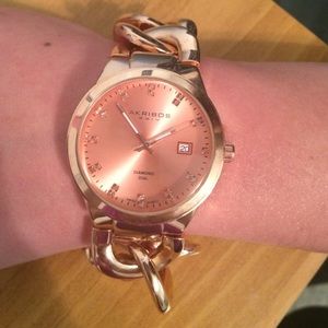 akribos XXIV gold watch