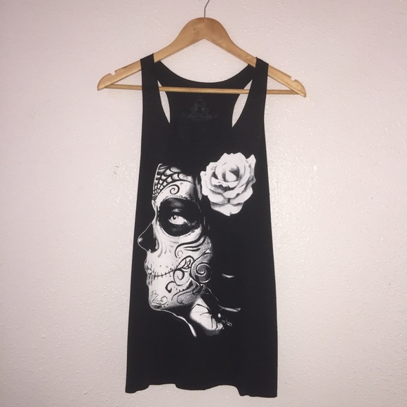 Graphic racerback tank top - Picture 2 of 2