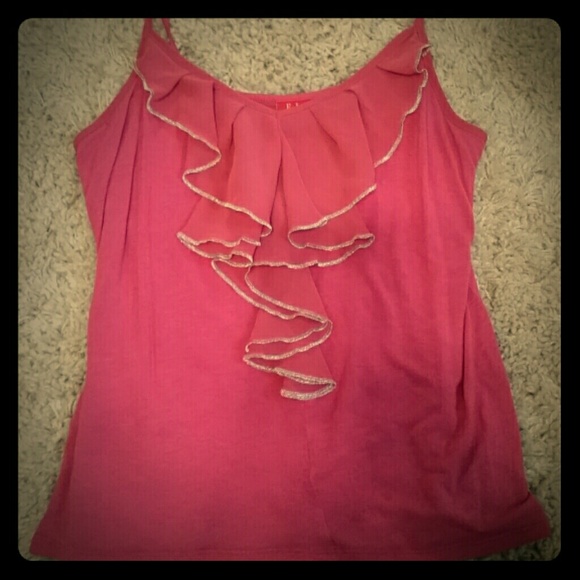 Pink flowy tank