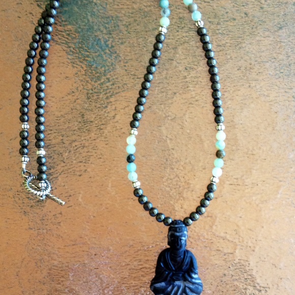 Gemstone Buddha Necklace - Picture 2 of 4