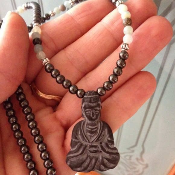 Gemstone Buddha Necklace - Picture 3 of 4