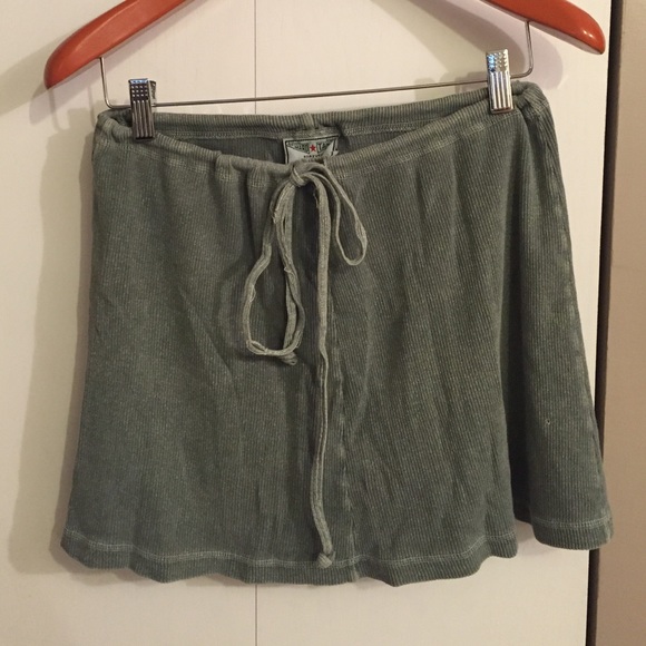 Hard Tail Green knit Skirt