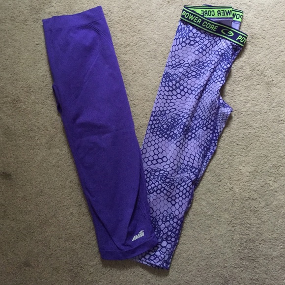 Purple workout capris bundle!!!