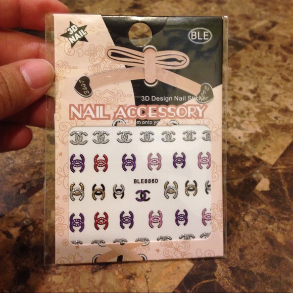 3D design nail sticker