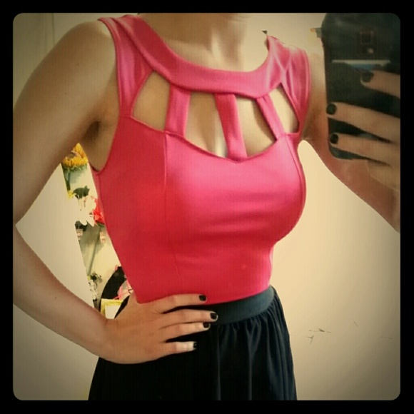 Pink Crop Top