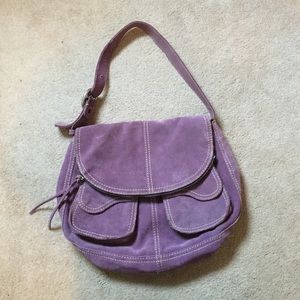 LUCKY purple HIDE LEATHER purse👛