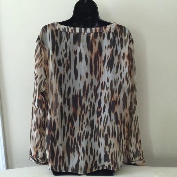 Sheer Cheetah blouse - Picture 2 of 3