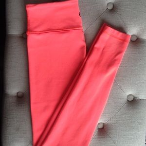 Lululemon wunder under pant neon orange pink coral