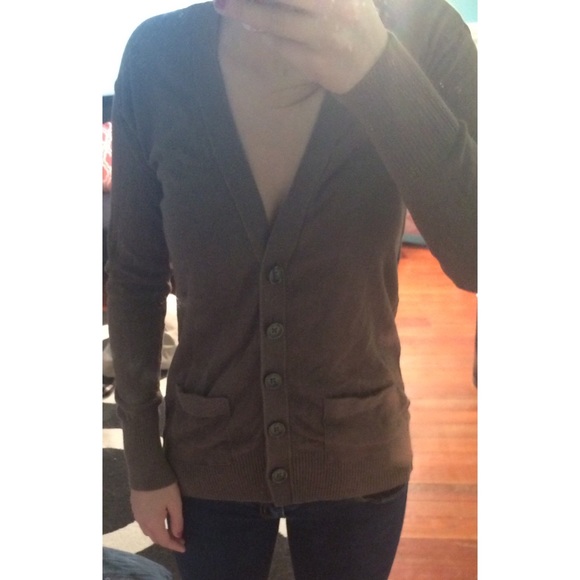 Brown cardigan