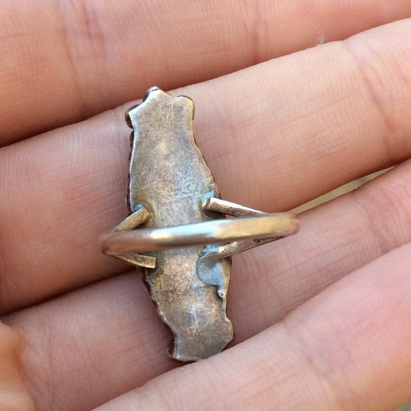 🚫🚫SOLDVintage sterling silver MOP turquoise - Picture 4 of 4