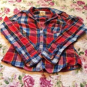 Hollister plaid shirt