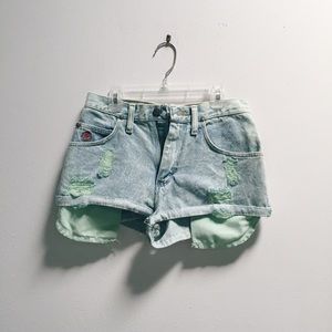 High waisted shorts