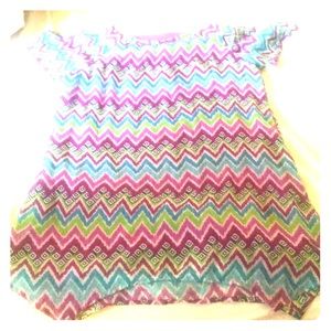 Aztec multi colored shirt