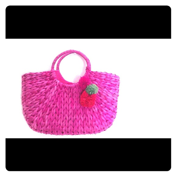 Pink Basket Bag
