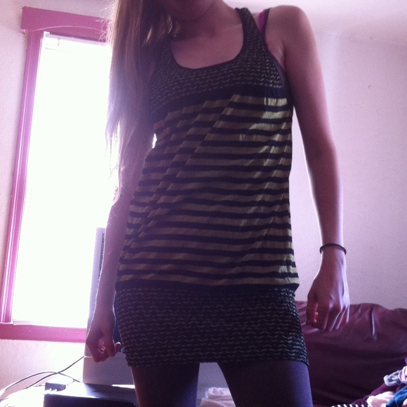 Green&black tight dress/shirt depending on height