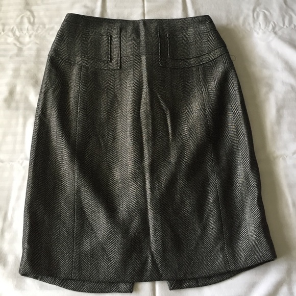 Express Pencil Skirt Charcoal 2 Lined Cute