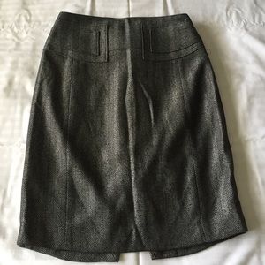 Express Pencil Skirt Charcoal 2 Lined Cute