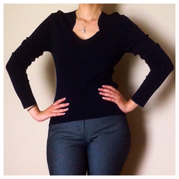 The Limited Sweaters - Black V-Neck Sweater