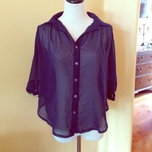Navy blouse