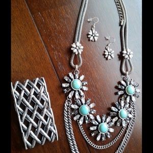 BUNDLE DEAL! Silver necklace/Silver bracelet